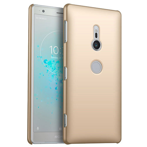 Hard Rigid Plastic Matte Finish Case Back Cover M04 for Sony Xperia XZ2 Gold