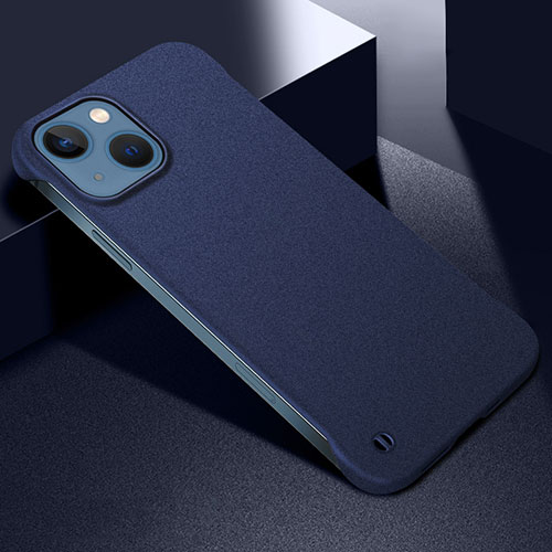 Hard Rigid Plastic Matte Finish Case Back Cover M05 for Apple iPhone 13 Mini Blue