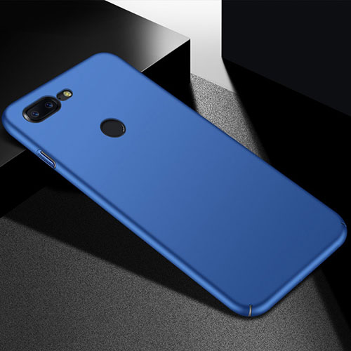 Hard Rigid Plastic Matte Finish Case Back Cover M05 for OnePlus 5T A5010 Blue