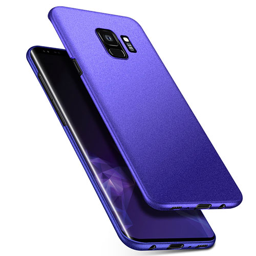Hard Rigid Plastic Matte Finish Case Back Cover M08 for Samsung Galaxy S9 Blue