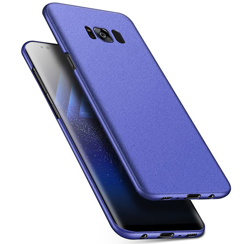 Hard Rigid Plastic Matte Finish Case Back Cover M17 for Samsung Galaxy S8 Plus Blue