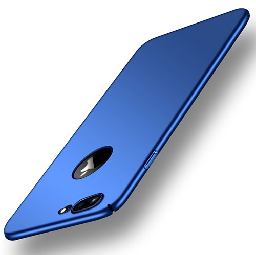 Hard Rigid Plastic Matte Finish Case Back Cover M18 for Apple iPhone 7 Plus Blue