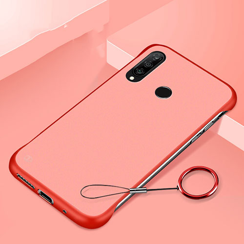 Hard Rigid Plastic Matte Finish Case Back Cover P01 for Huawei P30 Lite New Edition Red