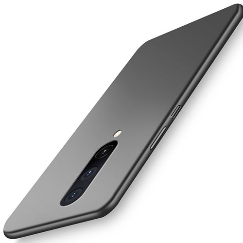 Hard Rigid Plastic Matte Finish Case Back Cover P01 for OnePlus 8 Black