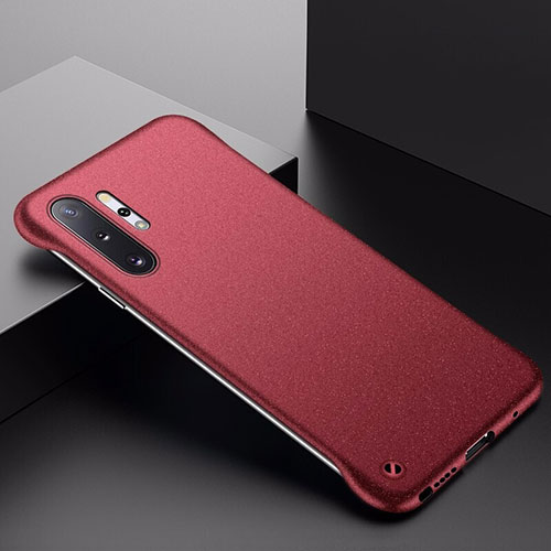 Hard Rigid Plastic Matte Finish Case Back Cover P01 for Samsung Galaxy Note 10 Plus 5G Red