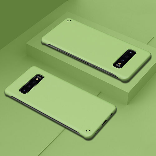 Hard Rigid Plastic Matte Finish Case Back Cover P01 for Samsung Galaxy S10 Green