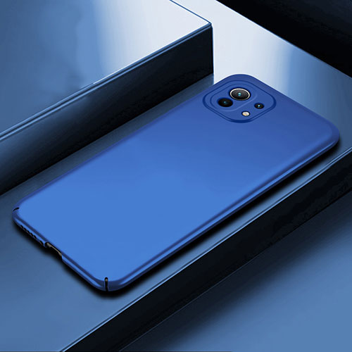 Hard Rigid Plastic Matte Finish Case Back Cover P01 for Xiaomi Mi 11 5G Blue