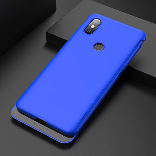 Hard Rigid Plastic Matte Finish Case Back Cover P01 for Xiaomi Mi Mix 3 Blue