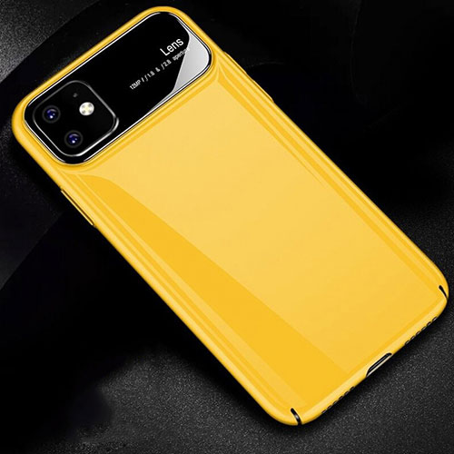 Hard Rigid Plastic Matte Finish Case Back Cover P02 for Apple iPhone 11 Yellow