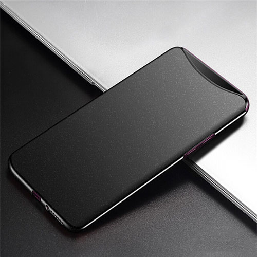 Hard Rigid Plastic Matte Finish Case Back Cover P02 for Oppo Find X Black