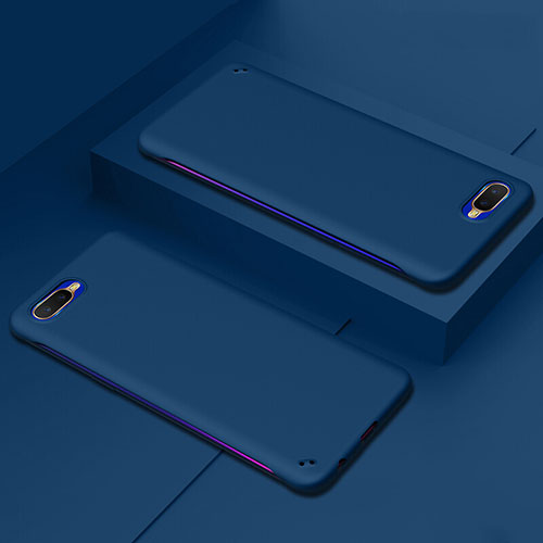 Hard Rigid Plastic Matte Finish Case Back Cover P02 for Oppo RX17 Neo Blue