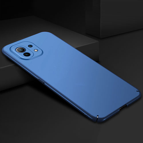 Hard Rigid Plastic Matte Finish Case Back Cover P02 for Xiaomi Mi 11 Lite 5G Blue