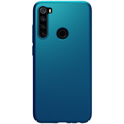 Hard Rigid Plastic Matte Finish Case Back Cover P02 for Xiaomi Redmi Note 8 Blue