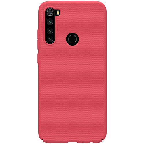 Hard Rigid Plastic Matte Finish Case Back Cover P02 for Xiaomi Redmi Note 8 Red