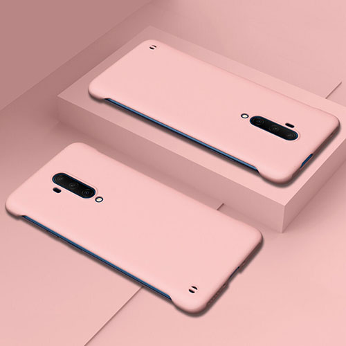 Hard Rigid Plastic Matte Finish Case Back Cover P03 for OnePlus 7T Pro Pink