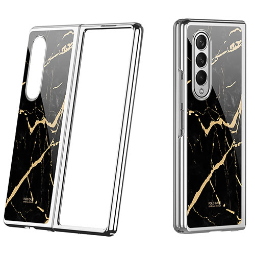 Hard Rigid Plastic Matte Finish Case Back Cover P08 for Samsung Galaxy Z Fold4 5G Silver