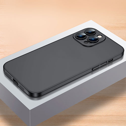 Hard Rigid Plastic Matte Finish Case Back Cover QC1 for Apple iPhone 14 Pro Max Black