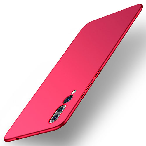 Hard Rigid Plastic Matte Finish Case Back Cover R01 for Huawei P20 Pro Red
