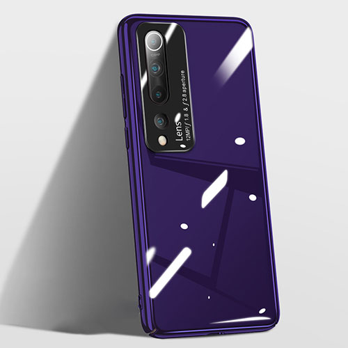 Hard Rigid Plastic Matte Finish Case Back Cover T01 for Xiaomi Mi 10 Pro Purple