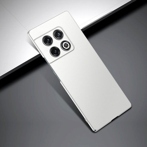 Hard Rigid Plastic Matte Finish Case Back Cover YK1 for OnePlus 10 Pro 5G White