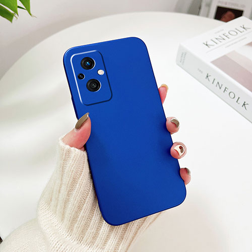 Hard Rigid Plastic Matte Finish Case Back Cover YK1 for Oppo Reno7 Lite 5G Blue