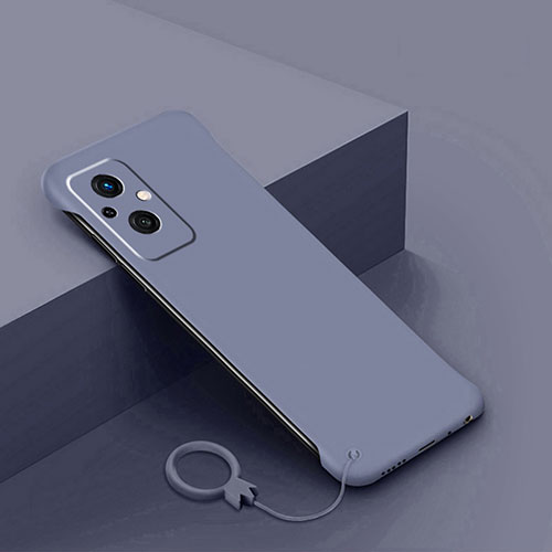 Hard Rigid Plastic Matte Finish Case Back Cover YK2 for Oppo Reno8 Lite 5G Lavender Gray