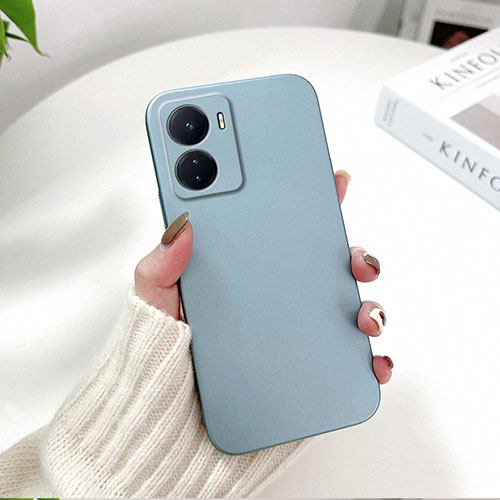 Hard Rigid Plastic Matte Finish Case Back Cover YK2 for Realme V23 5G Sky Blue