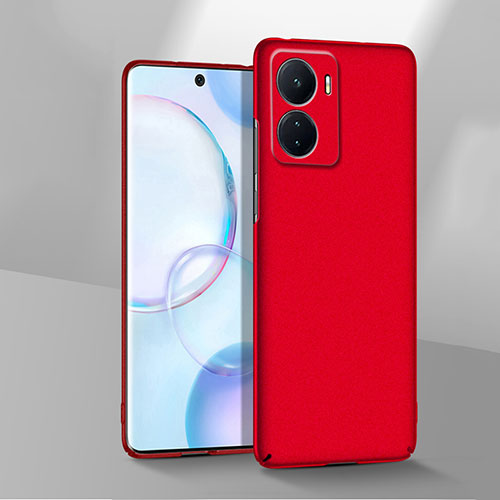 Hard Rigid Plastic Matte Finish Case Back Cover YK3 for Oppo A56S 5G Red