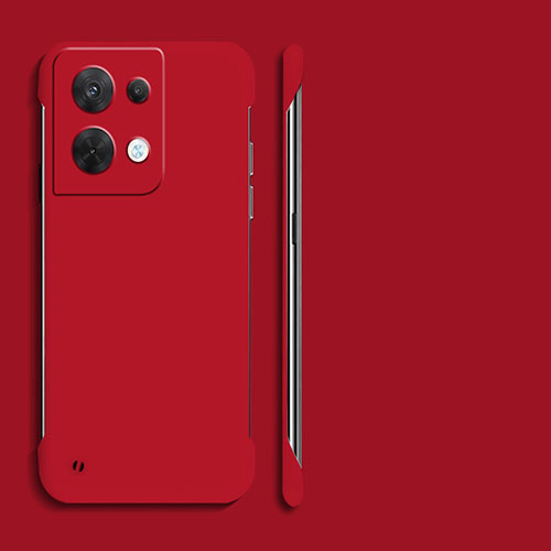 Hard Rigid Plastic Matte Finish Case Back Cover YK4 for Oppo Reno9 Pro+ Plus 5G Red