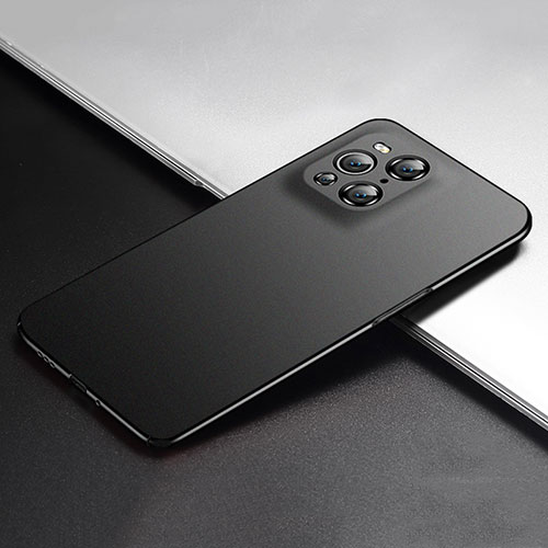 Hard Rigid Plastic Matte Finish Case Back Cover YK5 for Oppo Find X3 Pro 5G Black