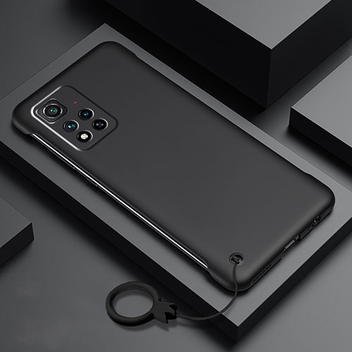 Hard Rigid Plastic Matte Finish Case Back Cover YK5 for Xiaomi Redmi Note 11 Pro+ Plus 5G Black