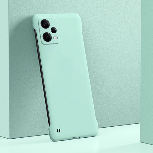 Hard Rigid Plastic Matte Finish Case Back Cover YK5 for Xiaomi Redmi Note 12 Pro 5G Cyan