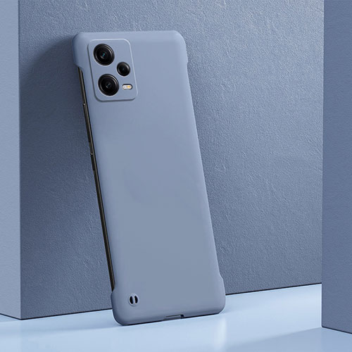 Hard Rigid Plastic Matte Finish Case Back Cover YK5 for Xiaomi Redmi Note 12 Pro 5G Lavender Gray