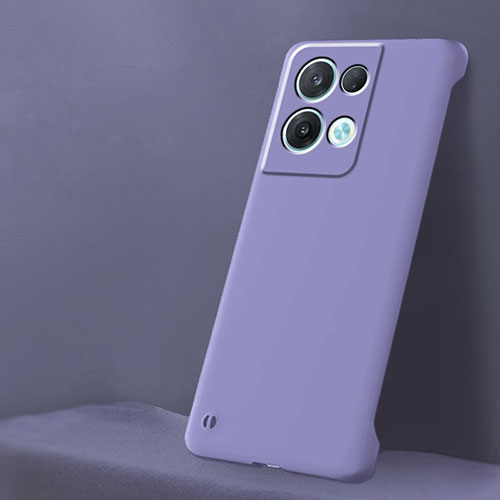 Hard Rigid Plastic Matte Finish Case Back Cover YK6 for Oppo Reno8 Pro 5G Purple