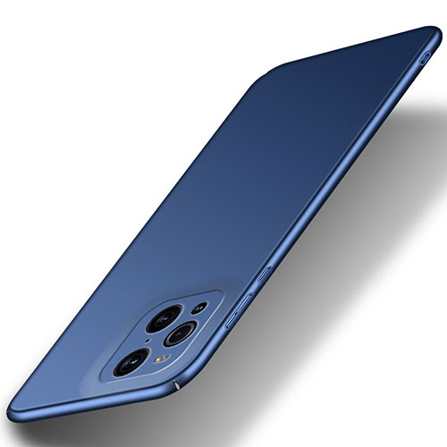 Hard Rigid Plastic Matte Finish Case Back Cover YK8 for Oppo Find X3 Pro 5G Blue