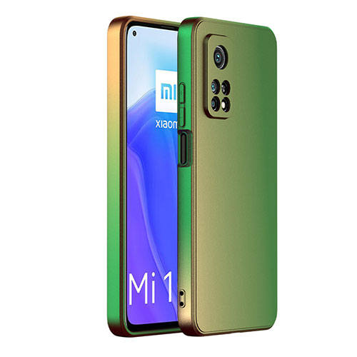 Hard Rigid Plastic Matte Finish Case Back Cover ZL1 for Xiaomi Mi 10T 5G Green