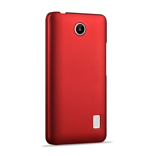 Hard Rigid Plastic Matte Finish Case for Huawei Ascend Y635 Red
