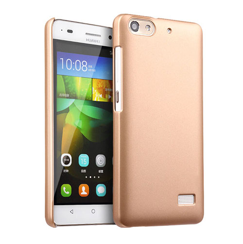 Hard Rigid Plastic Matte Finish Case for Huawei G Play Mini Gold