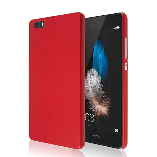 Hard Rigid Plastic Matte Finish Case for Huawei P8 Lite Red