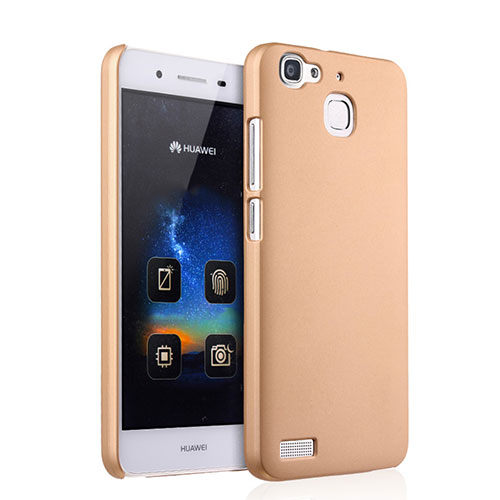 Hard Rigid Plastic Matte Finish Case for Huawei P8 Lite Smart Gold