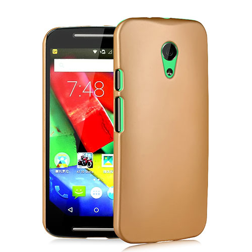 Hard Rigid Plastic Matte Finish Case for Motorola Moto G (2nd Gen) Gold