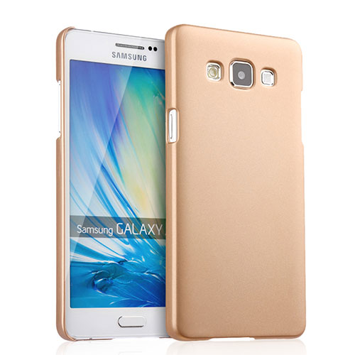 Hard Rigid Plastic Matte Finish Case for Samsung Galaxy A5 SM-500F Gold