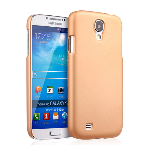 Hard Rigid Plastic Matte Finish Case for Samsung Galaxy S4 i9500 i9505 Gold