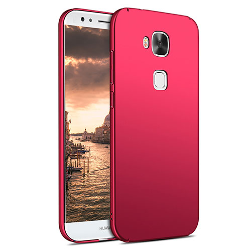 Hard Rigid Plastic Matte Finish Case M02 for Huawei G8 Red