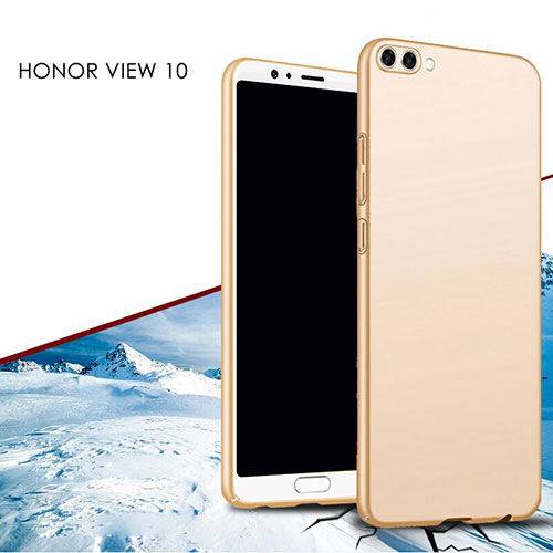 Hard Rigid Plastic Matte Finish Case M02 for Huawei Honor V10 Gold
