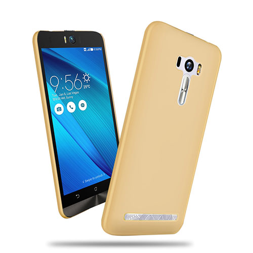 Hard Rigid Plastic Matte Finish Cover for Asus Zenfone Selfie ZD551KL Gold