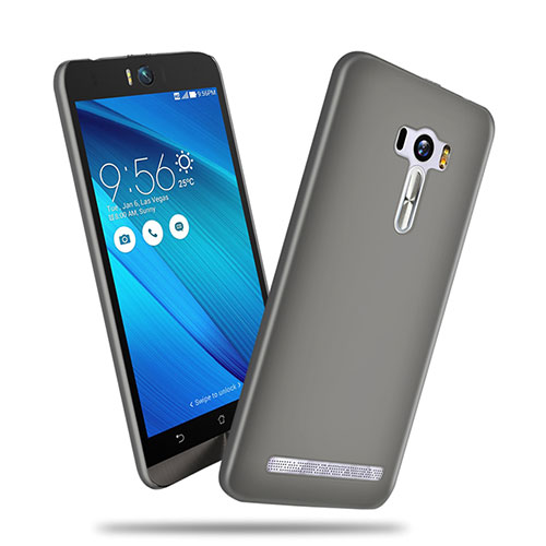 Hard Rigid Plastic Matte Finish Cover for Asus Zenfone Selfie ZD551KL Gray