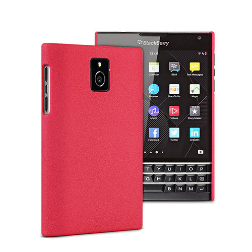 Hard Rigid Plastic Matte Finish Cover for Blackberry Passport Q30 Red