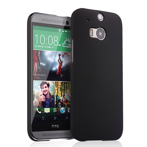 Hard Rigid Plastic Matte Finish Cover for HTC One M8 Black