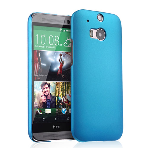 Hard Rigid Plastic Matte Finish Cover for HTC One M8 Sky Blue